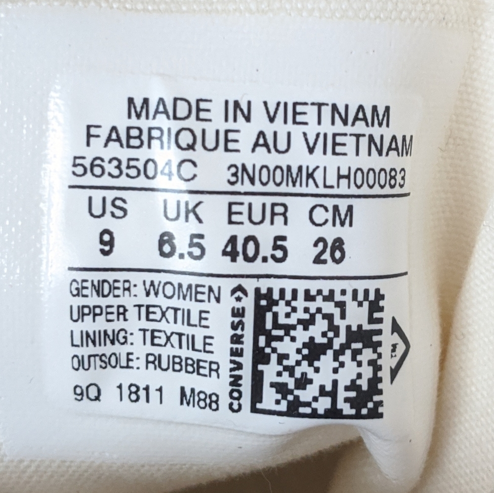 Converse All Star Sasha Hi Egret/Egret - Picture 7 of 7